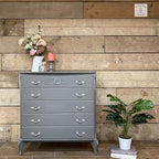 Dixie Belle Paint Company Chalk Finish Furniture Paint - Hurricane Gray (32oz) - Matte Medium Gray Chic Chalk Mineral DIY Furniture Paint