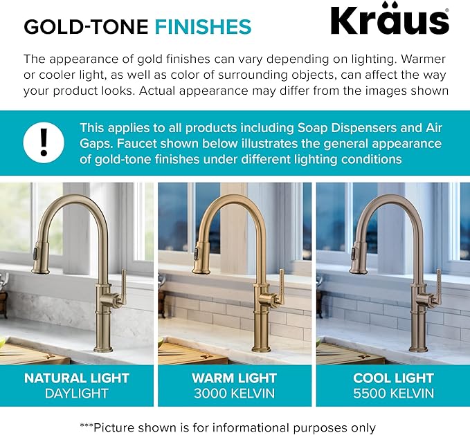 KRAUS Britt Commercial Style Pre-Rinse Kitchen Faucet with Deck Plate in Brushed Gold/Matte Black, KPF-1690BGMB