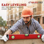 16-Inch Torpedo Level Magnetic - Heavy-Duty Box Leveler Tool with 3 Vials 45,90,180 - Aluminum Alloy Magnetic Level Tool - Lightweight and Sturdy Plumbing Level for Professionals