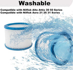 2 PCS Replacement HEPA Filter Compatible with Nilfisk ALTO Attix 30, 50 & Aero 21, 26, 31 Wet Dry Vacuum Cleaner