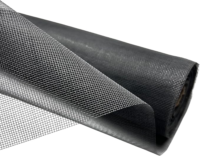 48in x 100ft Window Screen and Screen Door Mesh .Fiberglass Screen Doors for Patio and Window .for DIY Repair Or Reinstallation of Screens and Doors Gary