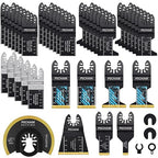 Oscillating Saw Blades, PECHAM 45PCS Professional Universal Titanium Multitool Blades for Wood Plastics Metal Quick Release Multi Tool Kits Fit Rockwell Ridgid Ryobi Milwaukee Chicago Craftsman