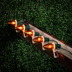 Novelty Lights Incandescent Christmas Replacement Bulbs - Indoor/Outdoor Individual Bulbs for Christmas Tree, Display, & More - C9/E17 Intermediate Base, 7 Watt Lights (Orange, 25 Pack)