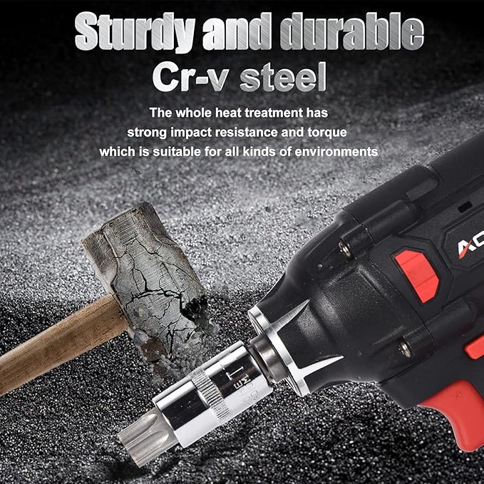 AOBEN 64Pcs Master Torx Bit Socket and External Torx Socket Set, 1/4, 3/8, 1/2-inch(E4-E24, T6-T70,TT6-TT70,TP8-TP60), S2 and Cr-V Steel, Includes Socket Adapters