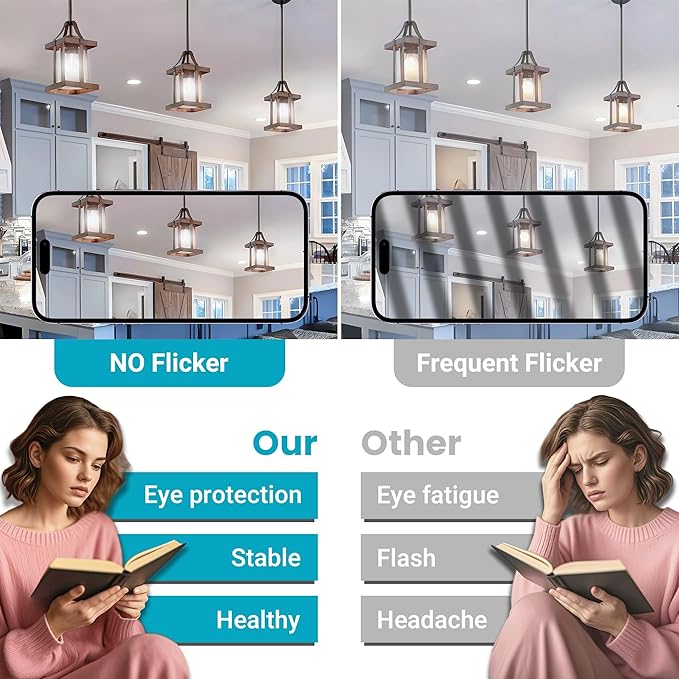 TJOY 24 Pack A19 Vintage LED Edison Bulbs, Non-Dimmable, 60W Equivalent, High Brightness 5000K Daylight White, 8W E26 Standard Base, 760 Lumens, CRI80+, Clear Glass Filament Bulb for Home, Farmhouse