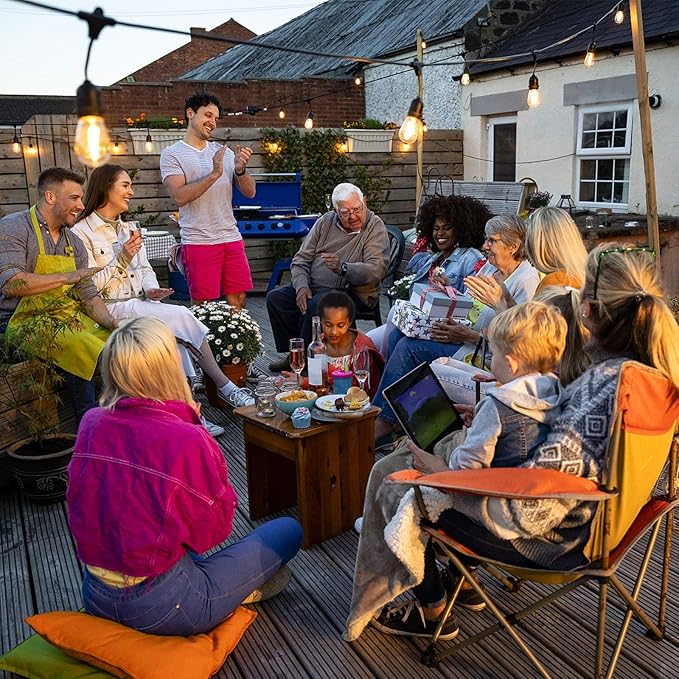 24 Pack LED S14 Replacement Light Bulbs, Shatterproof Waterproof 1W Outdoor String Light Bulbs, E26 Medium Base, 2200K Warm White, 11w Equivalent, Non-Dimmable