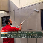 35 oz Transparent Waterproof Coating, Clear Liquid Sealant Invisible Waterproofing Adhesive Leak Repair Agent for Concrete, Wall, Wood, Brick, Water-Based Outdoor & Indoor Paint Sealer 1KG