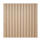 Outwater 4ft Wide x 8ft High x 5/32in Thick Unfinished White Oak Veneer Decorative Wall Tambour Panel with 1in Slats – Flexible and Customizable for Interior Applications
