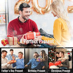 Metal Power Tool Organizer Rack Wall Mount, Garage Tool Drill Storage Shelves with Screwdriver Plier Holder (Red, 8 Drills Holder)