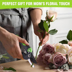 WORKPRO 8.5" Bypass Pruning Shear, Heavy Duty Garden Scissors & Clippers with Labor-Saving Design, Handheld Gardening Shears with Sharp Blade for Branch Trimming and Floral arrangement