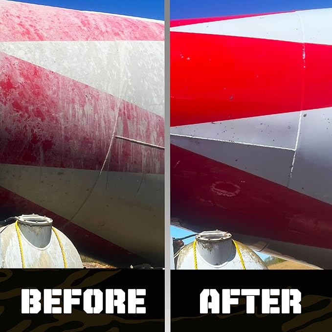 Heavy Concrete Remover Bundle – Non-Corrosive Acid Alternative Dissolves Hardened Concrete, Safe on Metal & Paint, 1 Quart Spray + 1 Gallon Refill