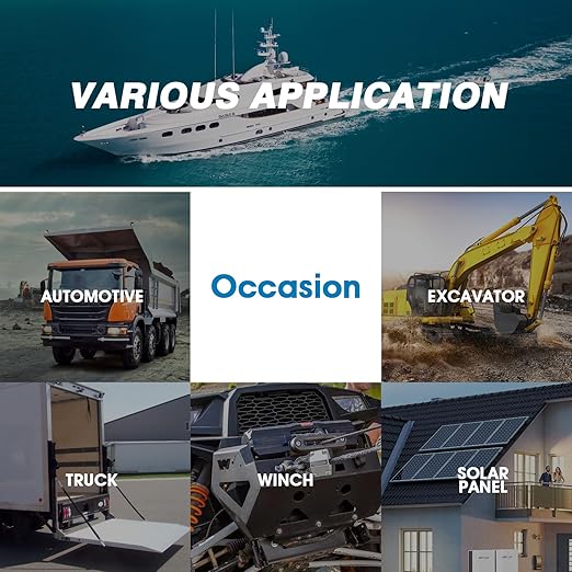 GLOSO Single Pole Miniature Circuit Breaker Manual Reset Switch Yachts Campers Caravans Control Panel M4 Screw Black Rocker 2.5A J1P