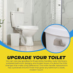 Qualihome Toto Toilet Handle Replacement Nickel THU004-CP - Side Mount Toilet Handle Tank Flush Lever - Nickel