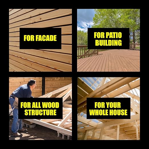 #9 x 2 1/2" Wood Screws by Grindy (300 Pack/2.6LBS) – Self-Drilling Deck Screws I Rust Resistant I Quick Drive & Fast Grip I for Cabinet, Furniture & Other Projects I Bit Included