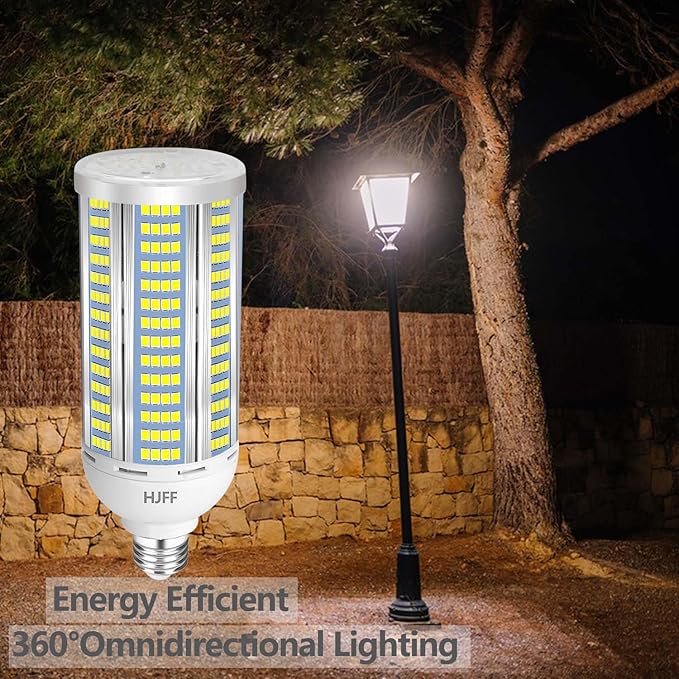 2-Pack 100W LED Corn Light Bulbs,5000K,AC110-277V,15000lm,E26/E39 Base,LED Replacement Metal Halide HID CFL for Commercial Industrial Lighting Warehouse High Bay Light Fixture Garage Workshop