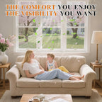 MAGZO Window&Door Screen Replacement Kit, 86" W x 196" L, with Retaining Spline(Total 65.6 FT) and Press-in Installation Tool, Polyester Scratch-Proof, Repair Adjustable Mesh for Windows&Doors, Black