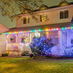 25 Pack G40 Multicolor Led Replacement Bulbs, E12/C7 Candelabra Base LED Shatterproof Globe Bulbs for Outdoor Christmas String Lights, 0.6W Energy-Saving Night Light Bulbs, 2700K Warm White