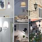 Jensense LED Edison Light Bulbs 8 Watt Dimmable 5000K Daylight White, E26 60 Watt Equivalent, Vintage Bulbs 800lm CRI 90 Clear Glass 96 Pack