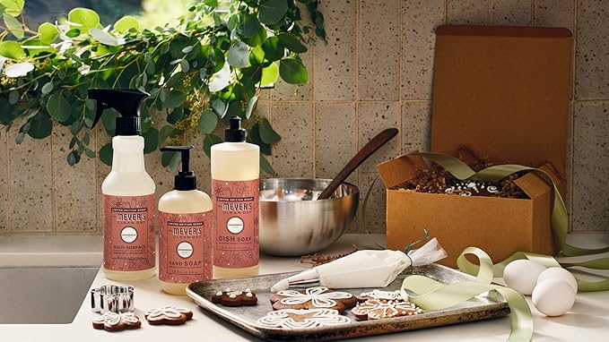 Mrs. MEYER'S CLEAN DAY Multi-Surface Everyday Cleaner, Limited Edition Gingerbread Scent, 16 Ounce Bottle (Pack of 3)