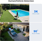 Hiseeu 3K Wired Outdoor Security Camera System with Audio,Smart Dual Light,5MP 8CH Surveillance DVR,8X5MP CCTV Cameras & 1TB Hard Drive,AI Human/Vehicle Detection,Smart Playback for Home Security