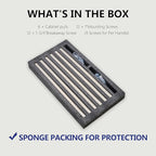 6 Pack 13.6 Inch Length|12.6 inch(320mm) Hole Center Brushed Satin Nickel Kitchen Cabinet Handles, Cabinet Pulls Kitchen Cabinet Hardware, Cupboard Pulls, Drawer Handles