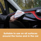 Furniture Clinic Pack of 10 Microfiber Cloths – Lint Free - White Cleaning Cloths - Reusable and Washable