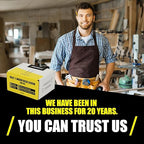 #10 x 2 1/2’’ Wood Screws by Grindy (200pack/2.33LBS) – Self-Drilling Deck Screws I Rust Resistant I Quick Drive & Fast Grip I for Cabinet, Furniture & Other Projects I T25 Star Drive I Bit Included