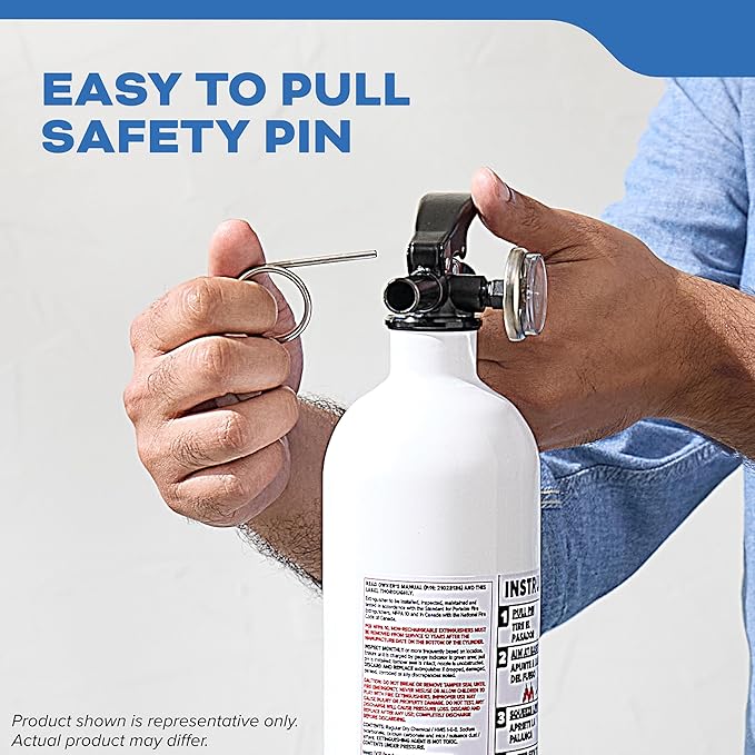 Kidde Fire Extinguisher for Boats, Single-Use 5BC