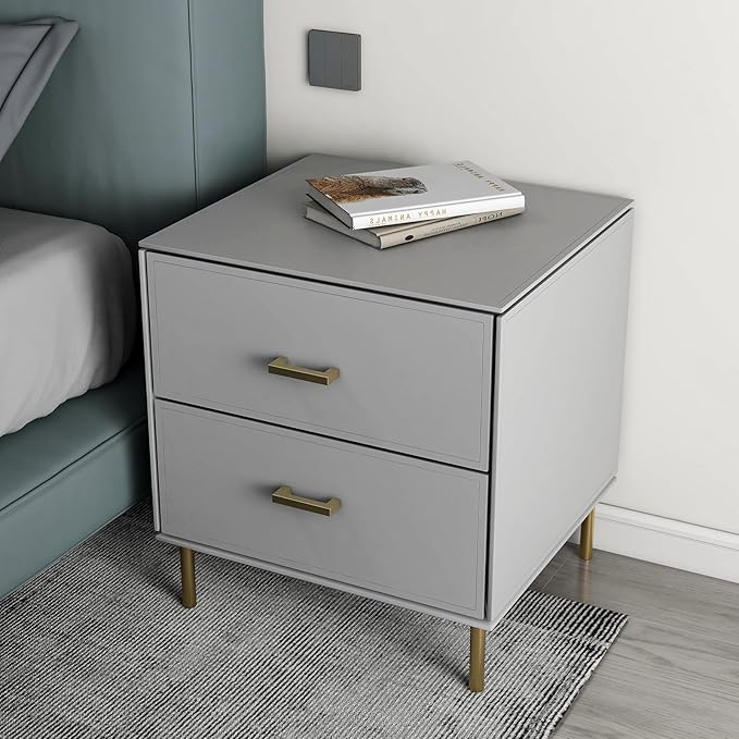 10 Pack Champagne Cabinet Handles 3 Inch Hole to Hole Square Drawer Pulls Cupboard Handles Champagne Bronze Handled for Cabinets Modern Stainless Steel Kitchen Hardware