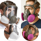 RANKSING Reusable Respirator Full Gas Mask Full 6800 with Filters for Dust, Asbestos, Chemicals while Painting, Spraying
