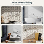 FORIOUS Pot Filler Faucet Brushed Nickel, Folding Stretchable Solid Brass Wall Mount Commercial Traditional Faucet Over Stove with Antique Double Joint Swing Arm for Kitchen Restaurant Vintage