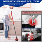 Triangle Scrub Brush Head — Aftermarket Replacement for 2‑Tank Snap‑On Spin Mop Systems, Full Bristles & Angled Scrub Panel for Corners & Edges — 2‑Pack