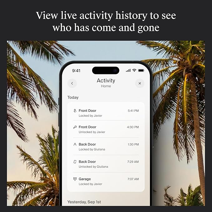 Level Smart Lock+ WiFi Deadbolt - World's Smallest Smart Lock - Apple Home Key & Voice Control - Matte Black