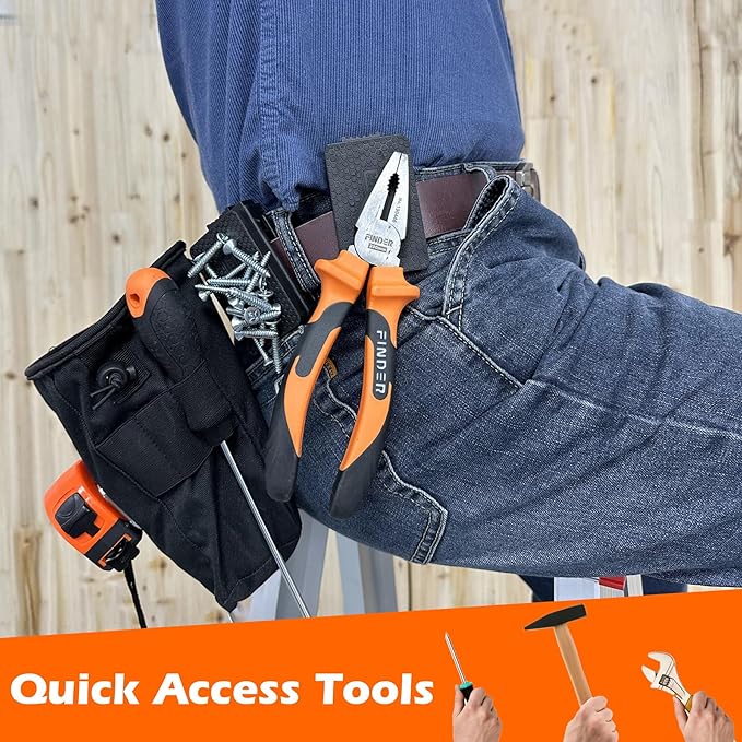 MUTUACTOR Magnetic Belt Clip Heav Duty, 2PCS Super Strong Tool Belt Tool Holster,Anti-Slip Rubber Coated Magnetic Belt Clip for Organizing Screwdrivers Hammers Wrenchs