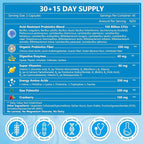 NATURE TARGET Probiotics for Men Digestive Health with Enzymes & Prebiotics, 100 Billion CFUs, Men's Probiotics with Saw Palmetto & Cranberry for Prostate & Urinary Tract Health, 90 Veggie Capsules