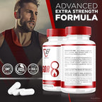 (2 Pack) Vigor 8 for Men, Vigor 8 Pills Male Enhancing Formula, Vigor Eight Supplement Capsules Test Boost, Vigor8 Stamina Booster Reviews Horny Goat Weed Tongkat Ali (120 Capsules)