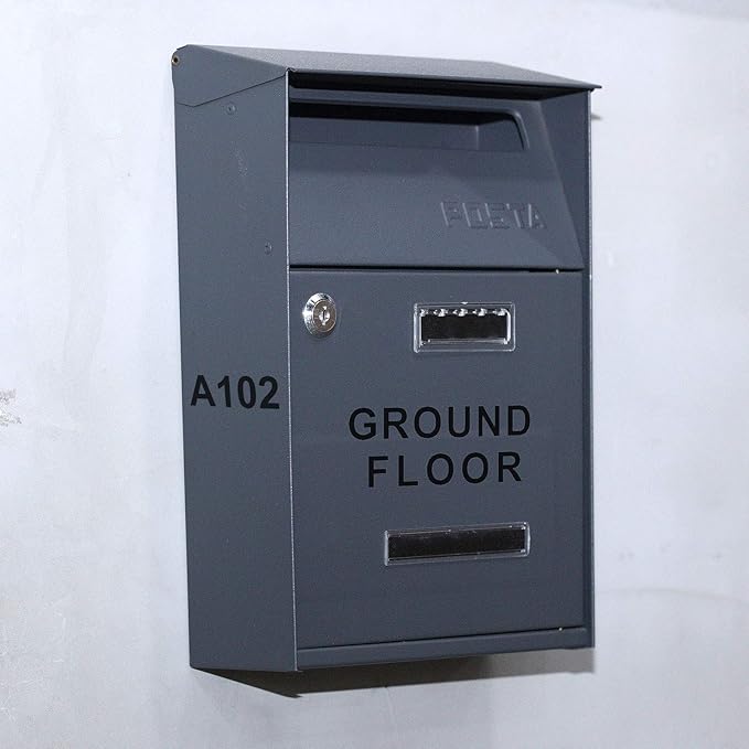 Outus 8 Sheets Vinyl Letter Stickers Self Adhesive Mailbox Numbers Alphabet Stickers Stick on Letters for Christmas Stockings Scrapbook Bulletin Board School Business(2 Inch,Black)