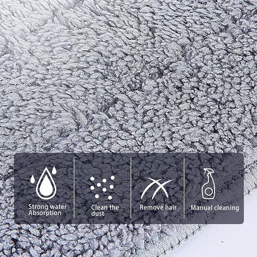 Mop Pads 32 inch Replacement 6 Pack mop Head Replacement Refills Washable Microfiber Pads Commercial Reusable Refill Fit for Most Flat Mop Frame