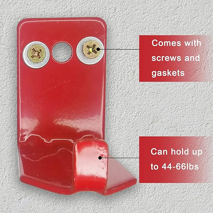 Fire Extinguisher Mount, Wall Hook, Fire Extinguisher Bracket up to 40 lbs Extinguishers, Suitable for Big and Small Fire (1 Bracket)