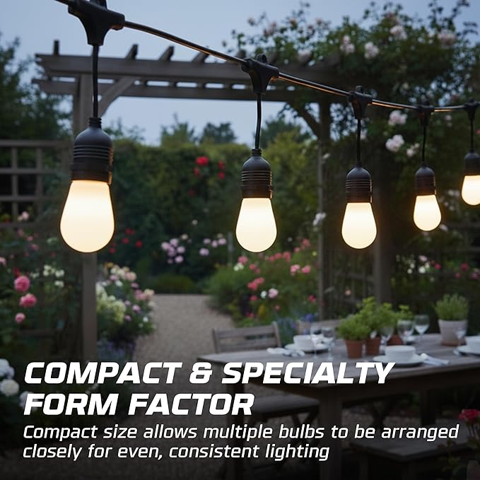 OHLECTRIC Ceramic White Night Light Bulbs (10-Pack) 11W 14 Sign Bulb, Decorative Light Bulbs, E26 Medium Base, Colorful Bulbs, Dimmable, Sign Replacement Lamp for Indoor & Outdoor Use. Avg Hours 5000