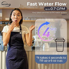 iSpring CRO1000 4-Stage Tankless Commercial Reverse Osmosis Water Filtration System, for House, Restaurant, Small Business, and Light Industrial Use,1000 GPD High Flow, Upgraded Size Filters