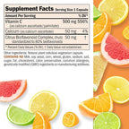 Andrew Lessman Vitamin C 500 Complex 60 Capsules – Non-Acidic Vitamin C Plus Citrus Bioflavonoids for Immune System and Anti-Oxidant Support, No Stomach Upset, Small Easy to Swallow Capsules