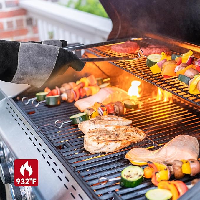 ARCCAPTAIN 24 inches Leather Welding Gloves - Bite Proof Animal Handling, Heat/Fire Resistant for Reptile, Dog, Falcon, Stick, Mig, Forge, Grill, Fireplace