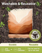 6 Pack Swedish Dishcloths for Kitchen - Reusable Dish Cloths for Washing Dishes Absorbent Cute Funny Kitchen Towels Cleaning Sponge, Sunrise