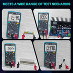 15B Digital Multimeter Tester, Voltmeter, Vehicle Detector 4000 Counts, Auto-Ranging for AC/DC Voltage and Current, Ohm, Capacitance, Frequency, High-Precision Large Screen Display for Clear Viewing