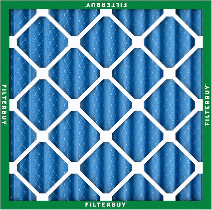 Filterbuy 25x25x2 Air Filter MERV 13 (MPR 1900) Health Defense Replacement (6-Pack), Electrostatic Pleated HVAC AC Furnace Filters, Made in USA (Actual Size: 24.50 x 24.50 x 1.75)