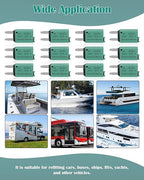 6A Low Profile Mini Blade Fuse Kits Automotive 6Amp ATM Manual Resettable Fuses Boat Reset Circuit Breaker Fuses Protect for Boat RV Car Truck DC 12V 28 Volts 6 AMP Car Mini Assortment Kit