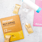 All Purpose Cleaner Concentrate Refills, Multi Surface Clean Refill,No Toxic Cleaning Tablets(12Pack)-Makes 192 fl oz(12x16Fl oz)Bottles of Spray Cleaner for Household&Kitchen Cleaning-Lemon