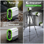Enventor Green Laser Level, Self Leveling Laser Level for Picture Hanging and Home DIY, Horizontal and Vertical Cross-Line Laser, Rotatable 360° Magnetic Holder, Pulse Mode, USB Charging
