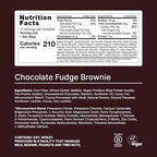 Huel Complete Nutrition Vegan Protein Bars | Chocolate Fudge Brownie | 13g Protein, 27 Vitamins and Minerals, 2g Sugar, Non-GMO, 100% Plant Based Snack | 12 Pack